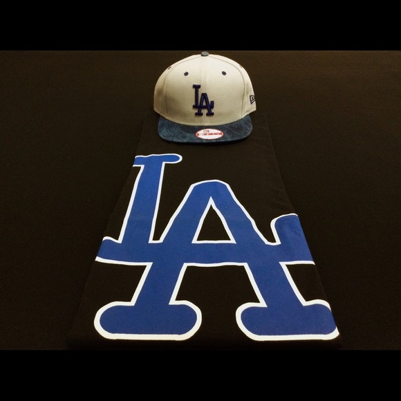 *BRAND NEW* $60 New Era Hat - LA Dodgers & Shirt - Picture 1 of 2